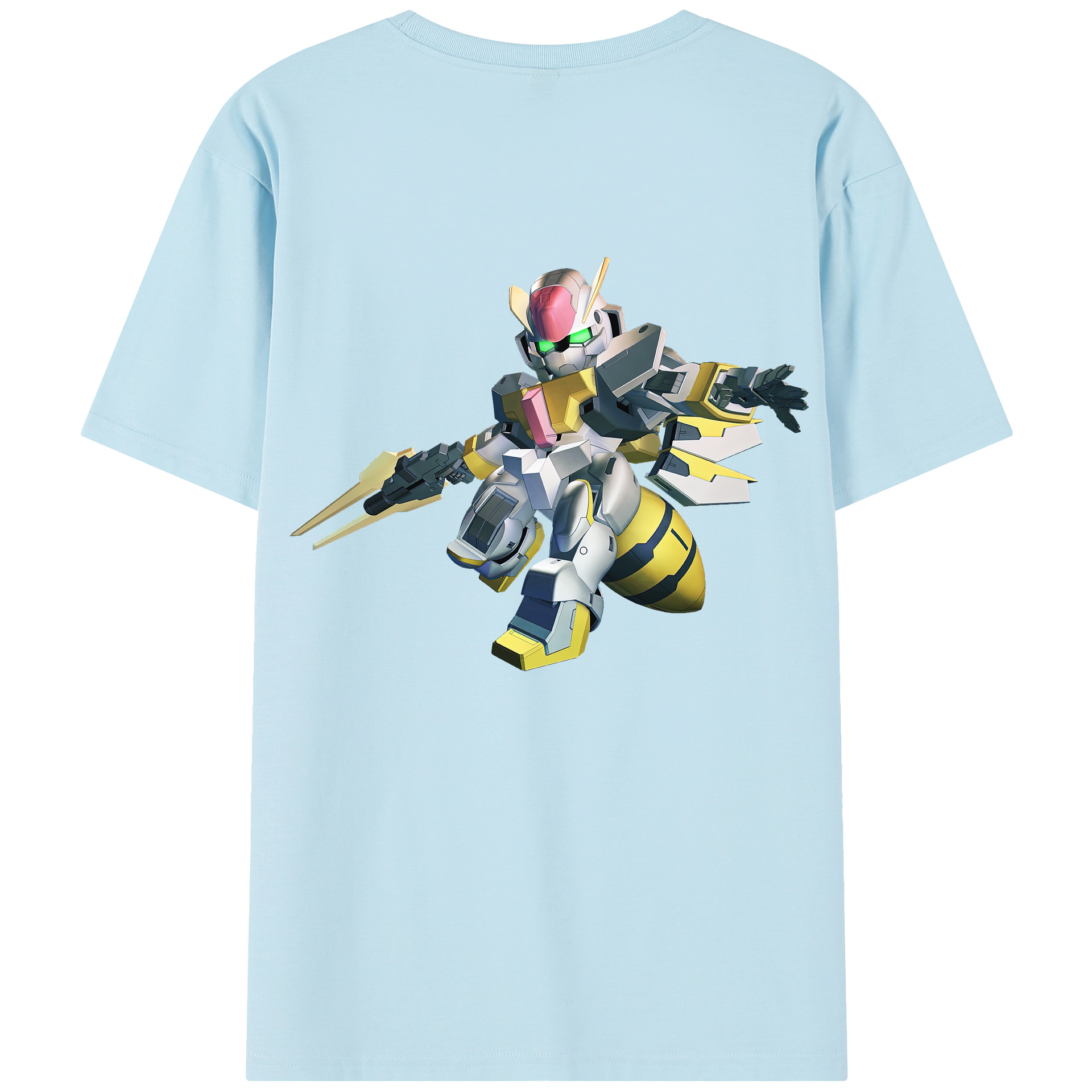 （画像用） 機動戦士ガンダム Mobile Suit Gundam 綿100％半袖Tシャツ（背面プリント）